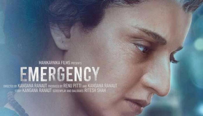 Kangana Ranaut in her Movie Emergency Poster
