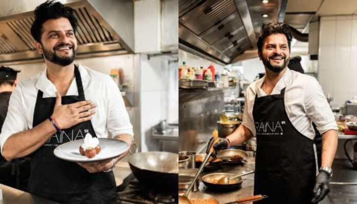 Suresh Raina in Chef Getup