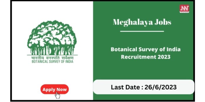 Botanical Survey of India Recruitment 2023
