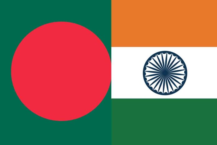 India-Bangladesh Flags