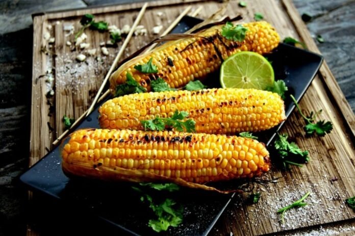 Corn with Lemon on it