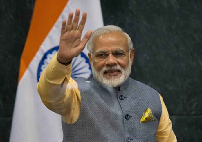 PM Narendra Modi Waving Hand