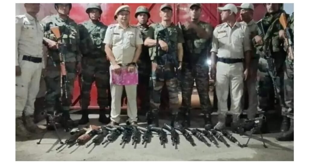 Security forces destry six bunkers