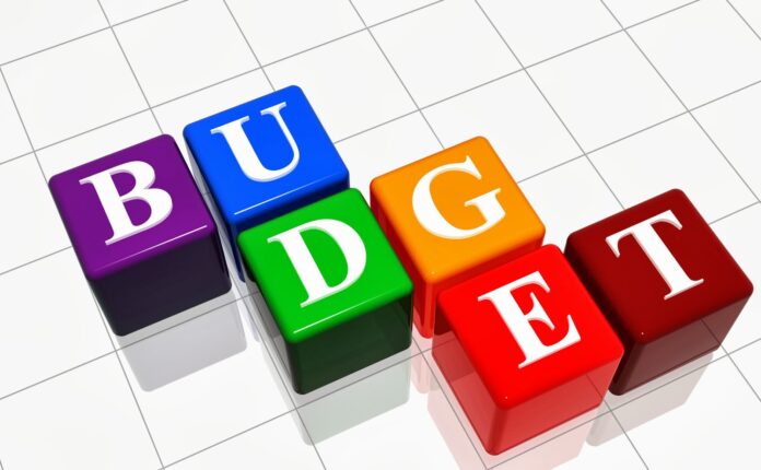 Budget Written in Colorful Blocks