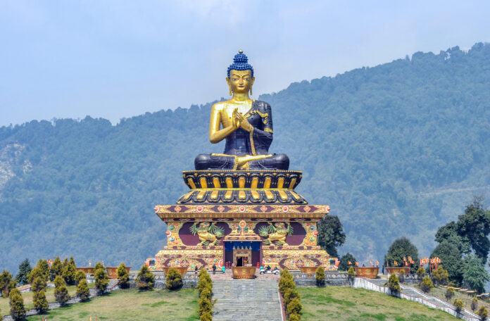 buddha statue in sikkim