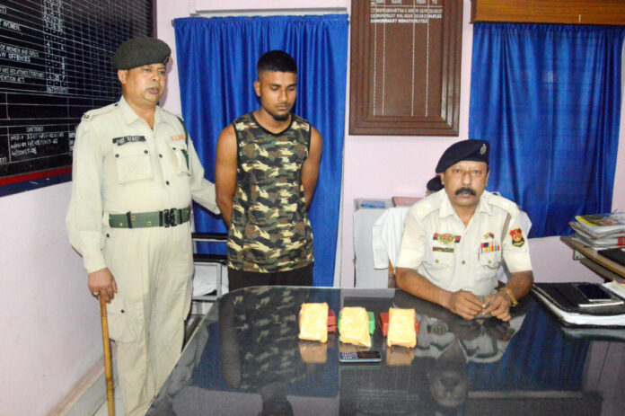 tripura police arrested drug peddler