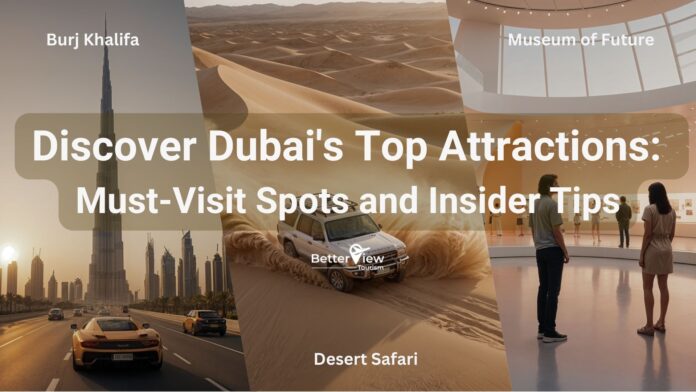 Explore all famous places (Burj Khalifa, Desert Safari and Museum of Future) of Dubai with Betterview Toursim