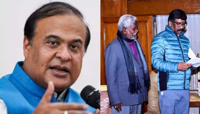 himanta biswa sarma & hemant, champai soren