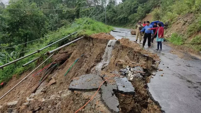 Landslide in Tripura