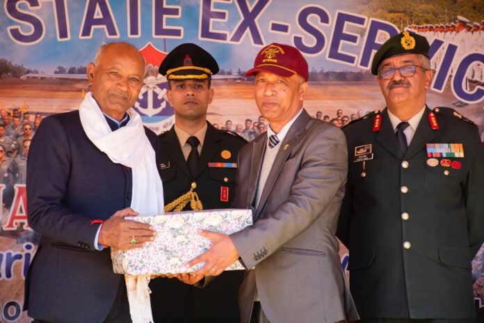 Ex-servicemen rally held in Shillong to strengthen ties with veterans and their families.