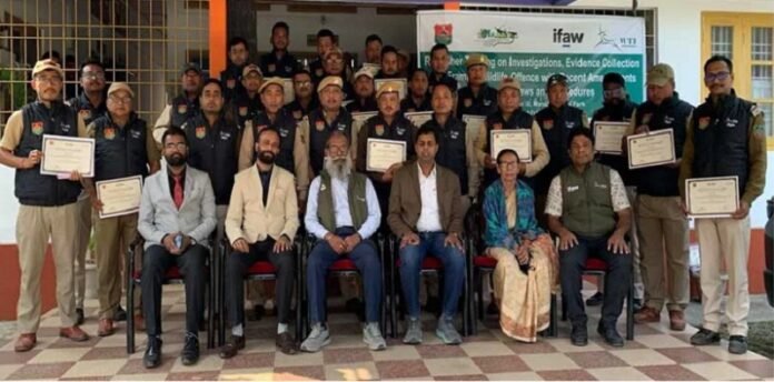Assam: Investigating officers receive training on wildlife investigation skills at Manas Tiger Reserve.