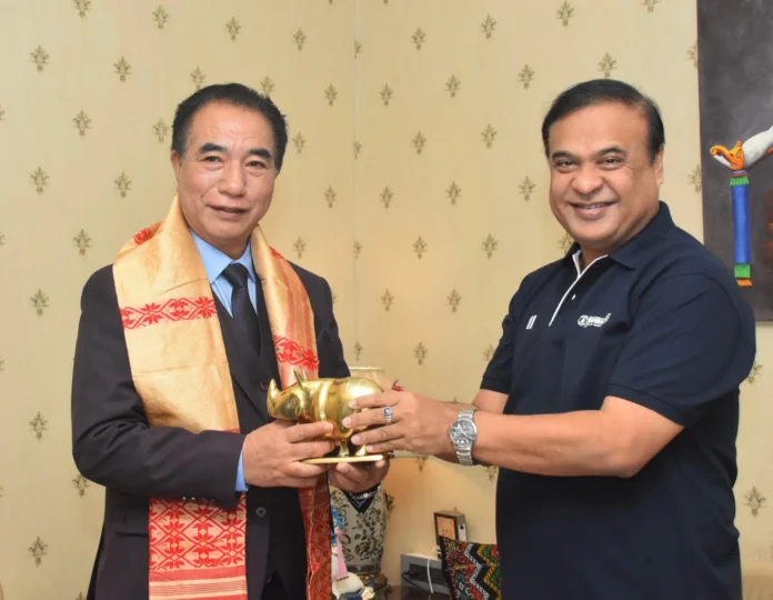 himanta biswa sarma and lalduhoma ; representative image