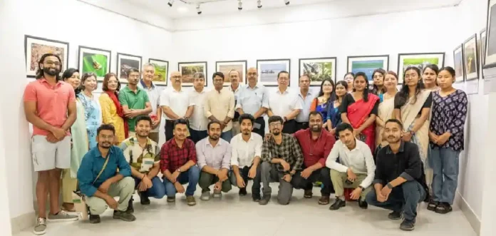 Guwahati Hosts Wildlife Photography Exhibition Visitors admire wildlife photographs at the Assam exhibition in Guwahati