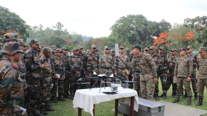 Indian Army and Assam Rifles conduct a joint drill in Arunachal near the border