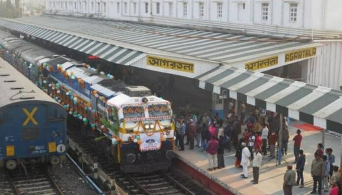 train on Agartala railway station