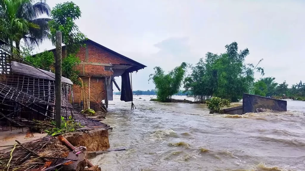 Destruction due to Cyclone Biparjoy