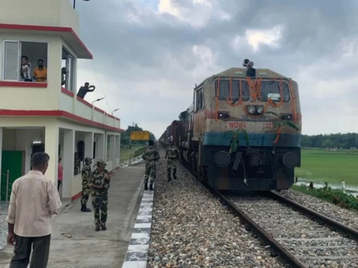 Train on Agartala Railway Station