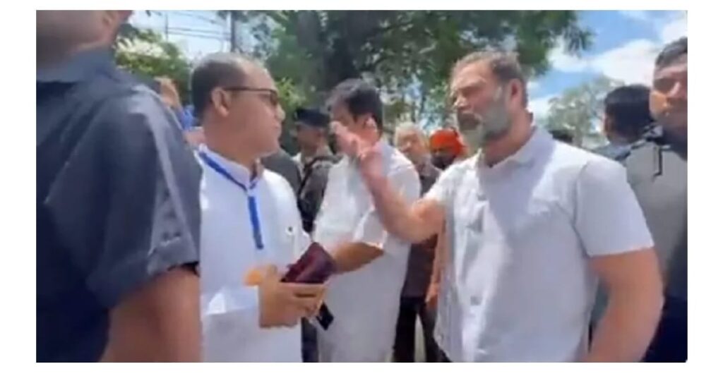 Rahul Gandhi reaches Churachandpur