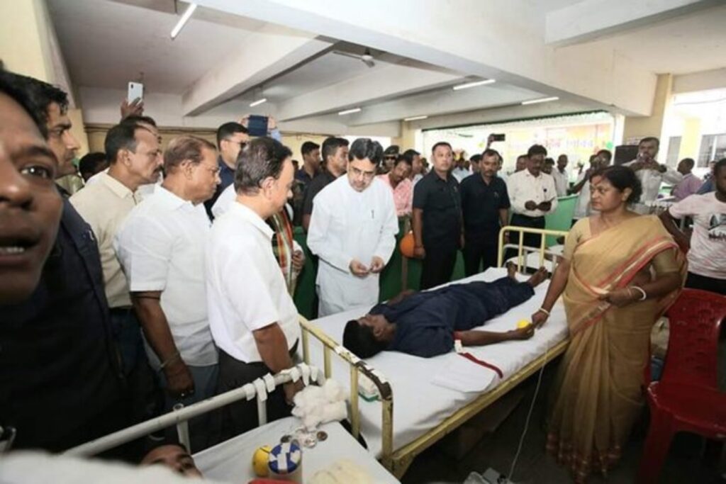 Tripura CM Manik Saha in Blood Donation Camp