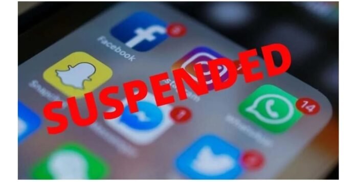 Internet Suspended Internet ban extended