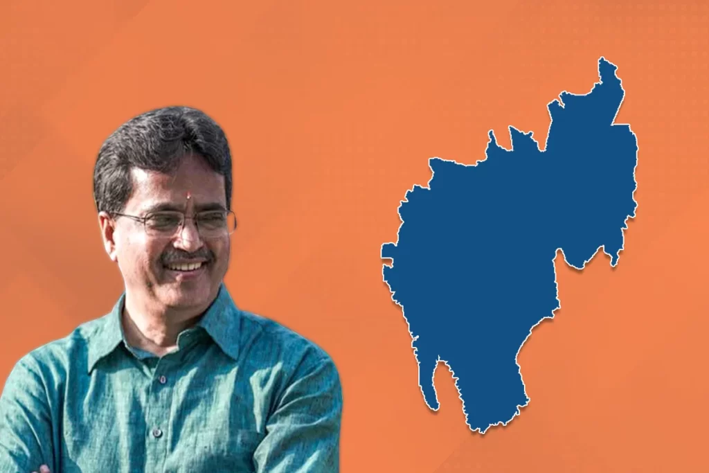 CM Manik Saha with Tripura in Map