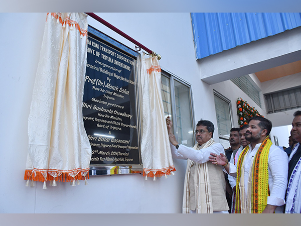 manik saha inaugurating new terminal building at nagerjala bus stand tripura