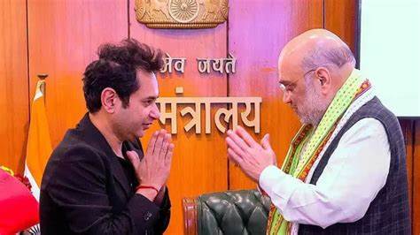 tipra motha party's member and amit shah