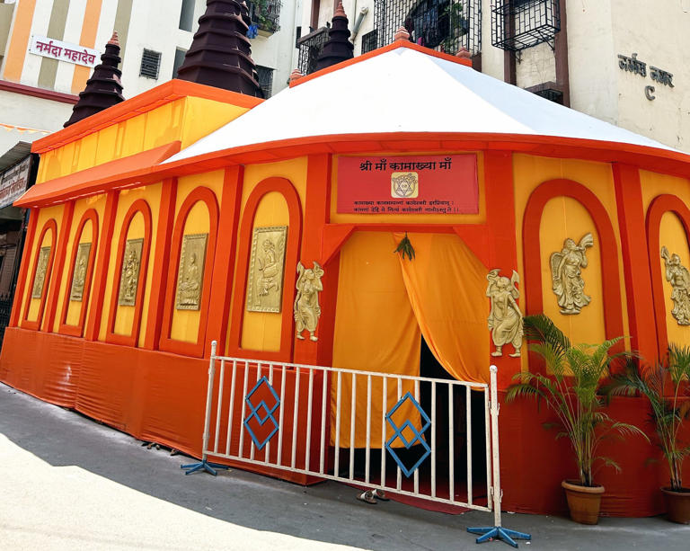 Replica of the highly revered Kamakhya Devi Temple (Assam) in the Narmada Nagar area of Bhayandar