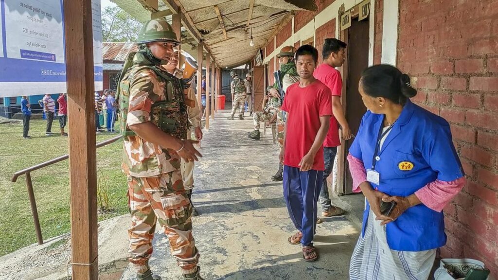 firing near polling station