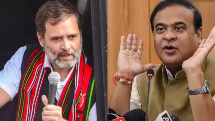 rahul gandi and himanta biswa sarma