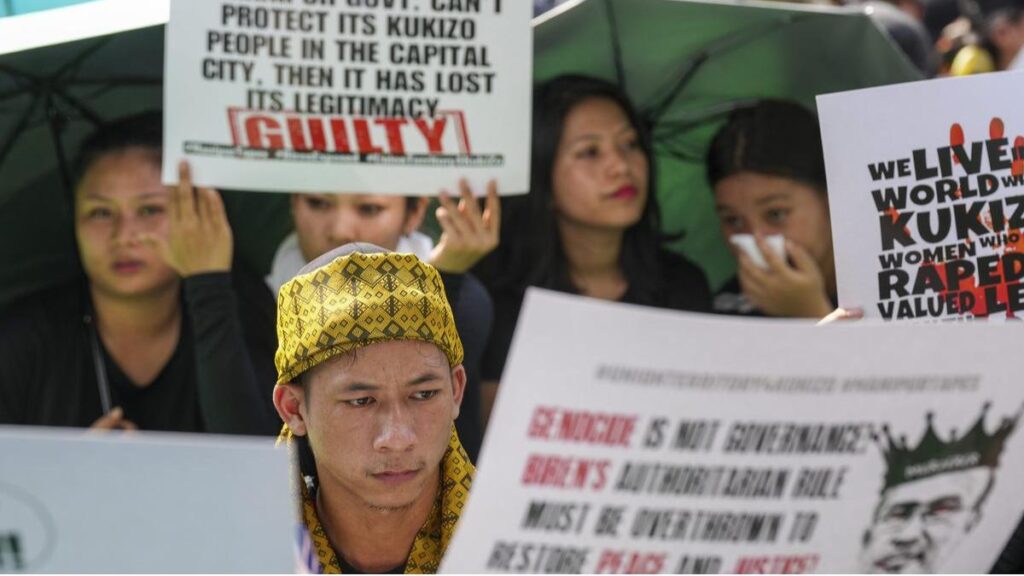 Kuki Students' Organisation Stages Peaceful Rally In Kangpokpi, Demands Biren Singh's Arrest Over 'Manipur Tapes'