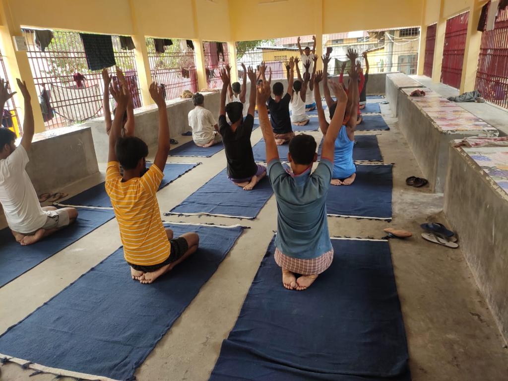 Yoga lessons begin for inmates of Dhubri District Jail in Assam