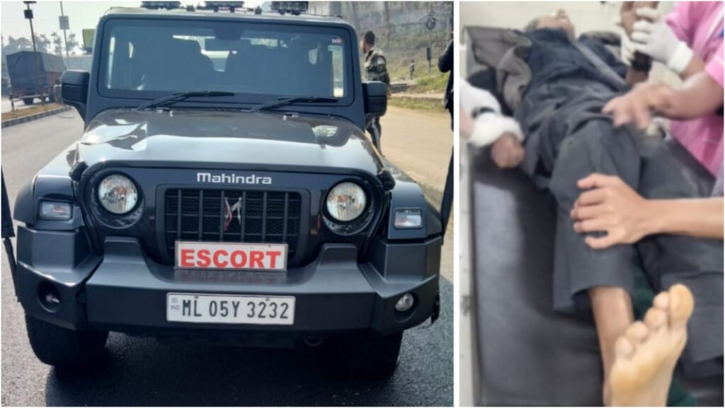 Elderly man dies after being run over by Assam Rifles convoy vehicle in Meghalaya.