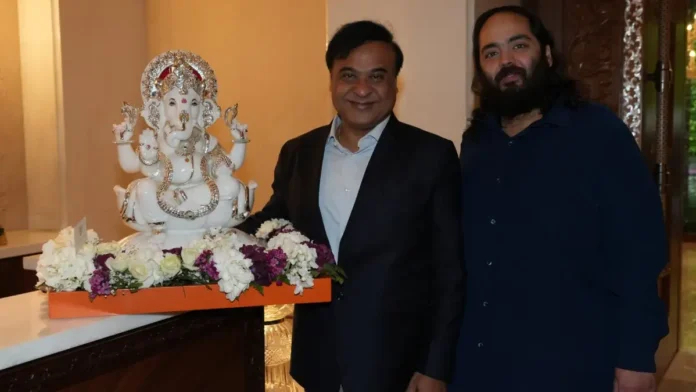 himanta biswa sarma and anant ambani
