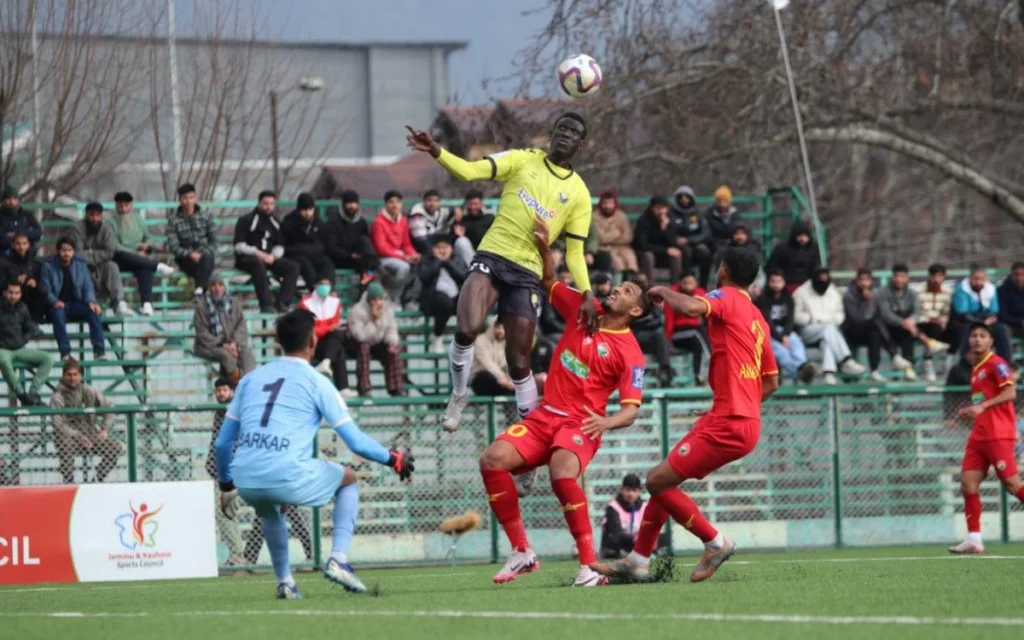 I-League: Real Kashmir defeats Shillong Lajong 2-0 to move into fourth place.