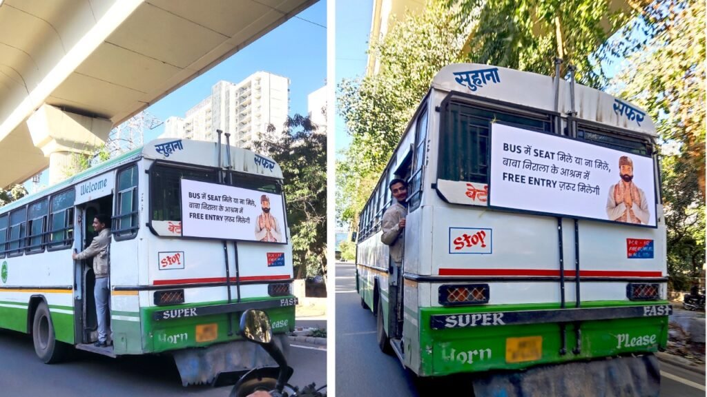 Caught Eyes with Aashram’s Clever Bus Billboard