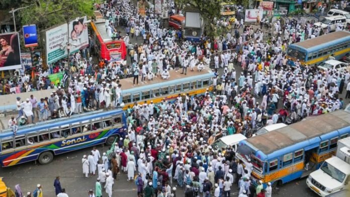 kolkata protest for waqf bill
