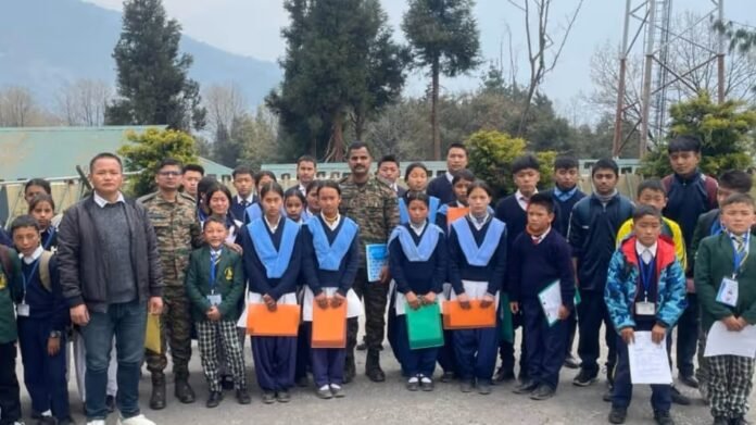 Students from remote Arunachal villages holding certificates after clearing Sainik exam with Army help