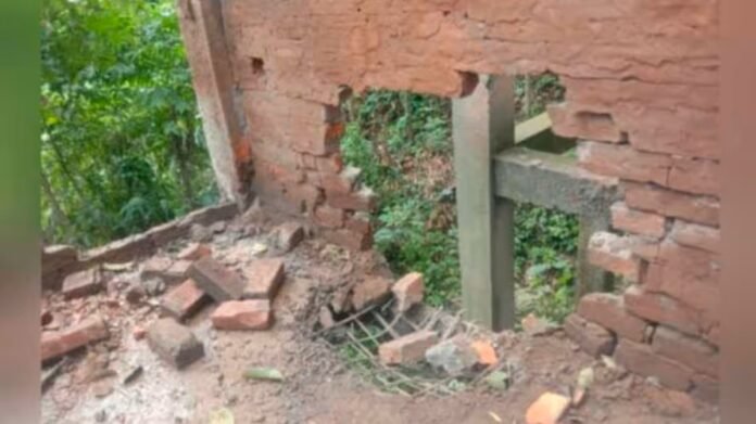 blast site at Mizoram-Tripura border