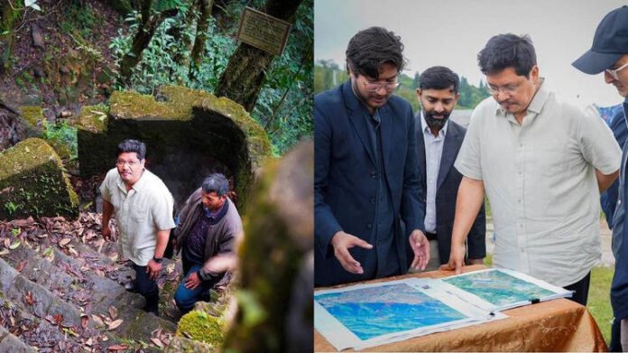 CM Conrad Sangma inspecting Meghalaya tourism sites and reviewing Living Root Centre plans