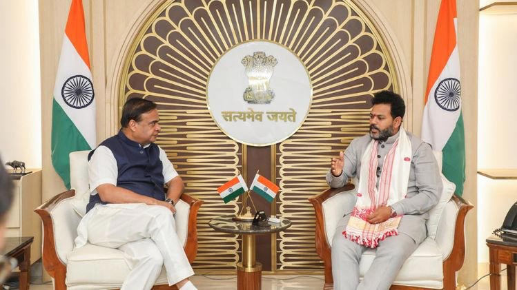 Assam CM Himanta Biswa Sarma meets Civil Aviation Minister Ram Mohan Naidu over Silchar flight issue