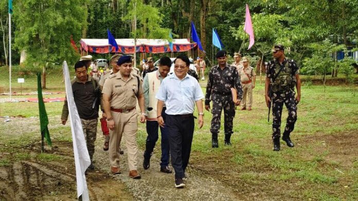 Namsangmukh IQ outdoor gym inauguration with villagers