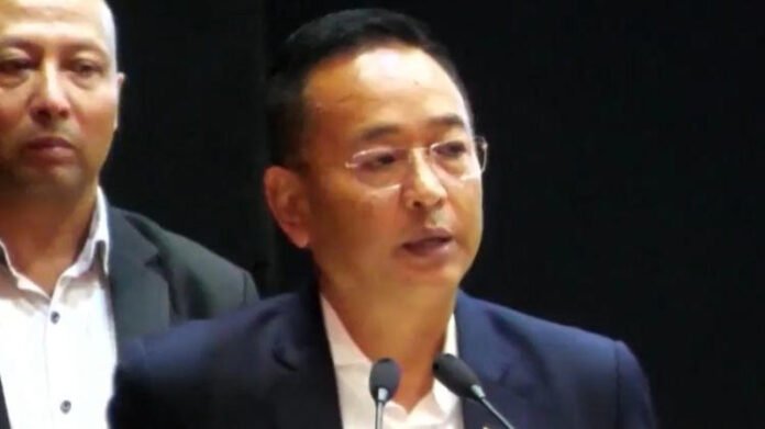 Sikkim CM addresses crowd on development agenda