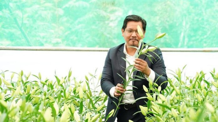 CM Conrad Sangma launches Meghalaya Floriculture Mission CM Conrad Sangma at the launch of Meghalaya Floriculture Mission