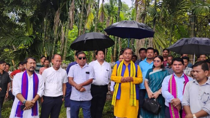 BJP delegation visits Asarambari after alleged attack BJP leaders visit Asarambari following Tipra Motha clash