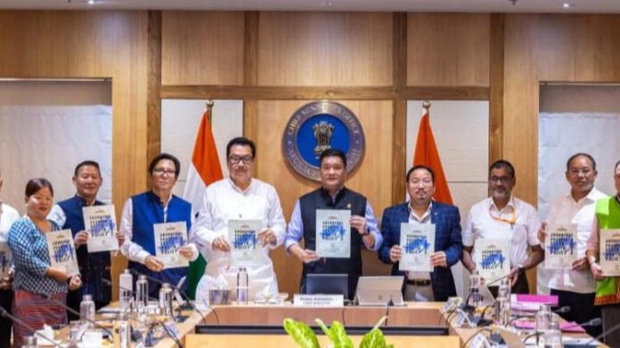 Arunachal Youth Policy 2025 launch event with Chief Minister Pema Khandu and officials