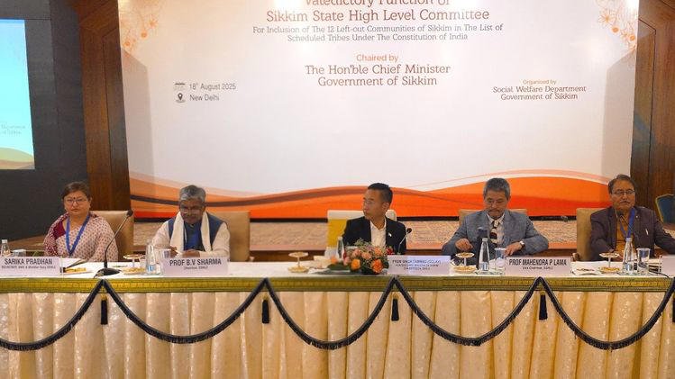 Sikkim CM chairing valedictory meet on ST status for left-out communities