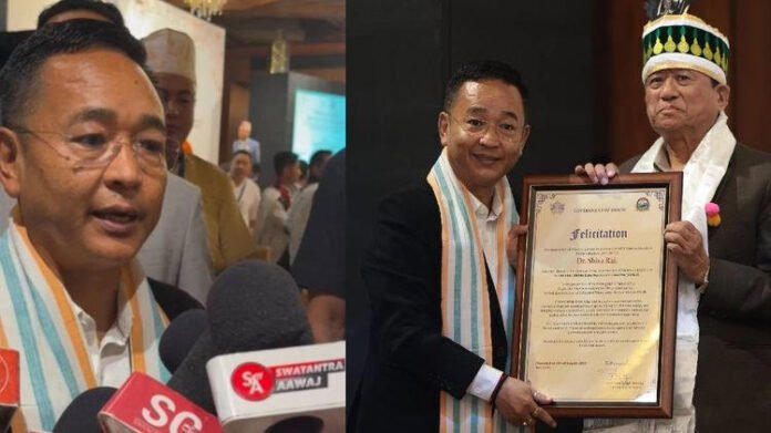Sikkim CM addressing inclusion of 12+1 communities in tribal list