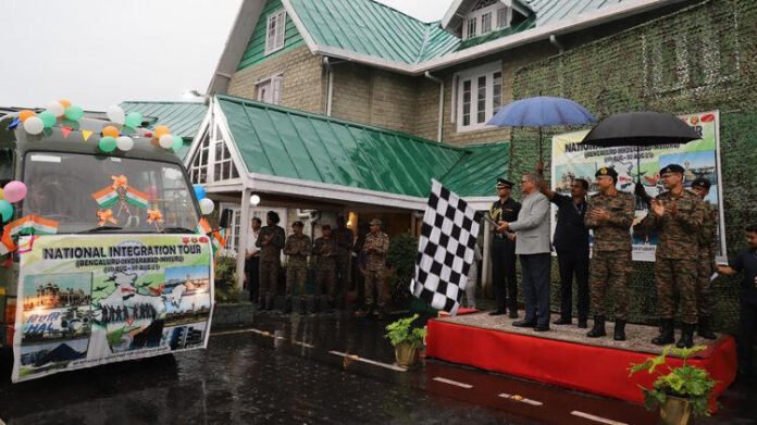 Sikkim Governor Om Prakash Mathur welcomes youth participants of national integration tour at Raj Bhavan