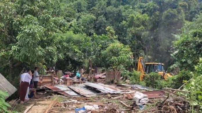 Manipur forest officials demolish illegal structures in Heingang Reserve Forest to prevent encroachment and protect biodiversity